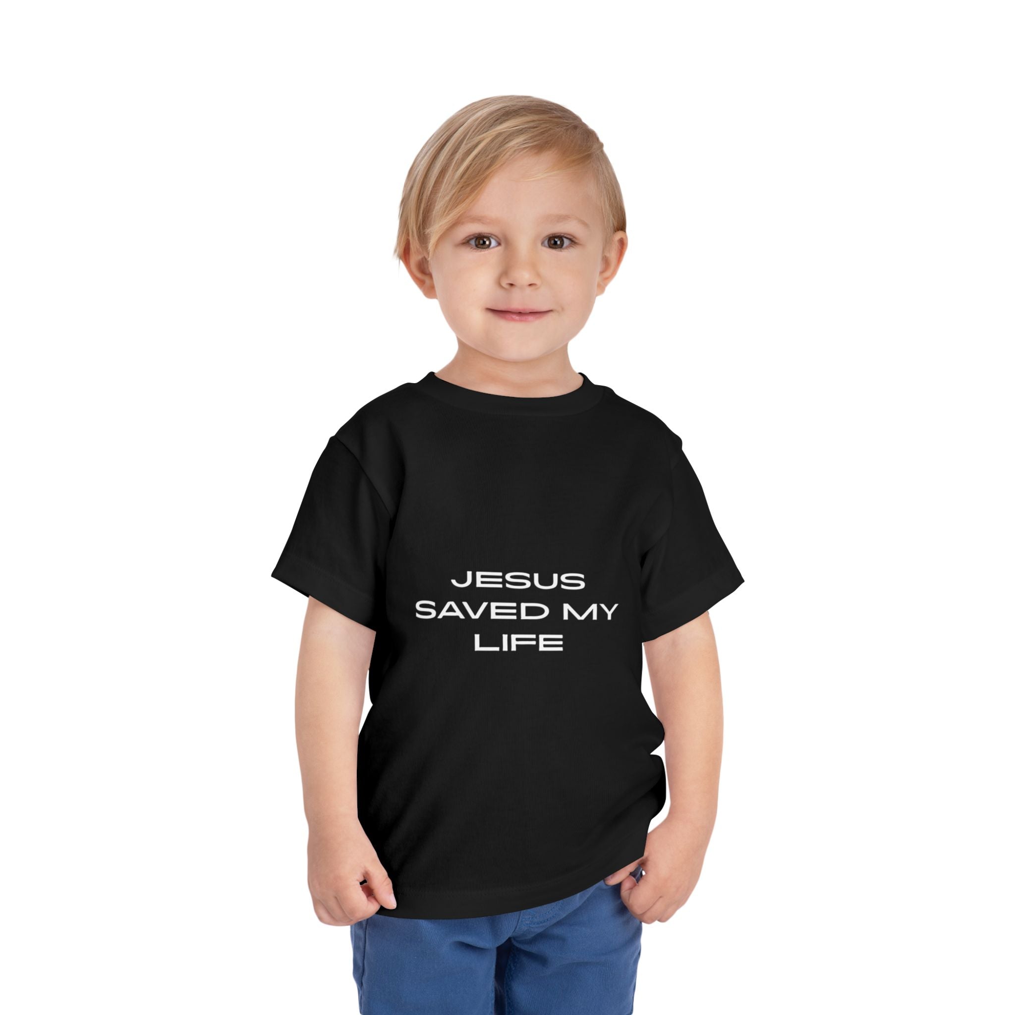 Toddler Tee — "Jesus Saved My Life"