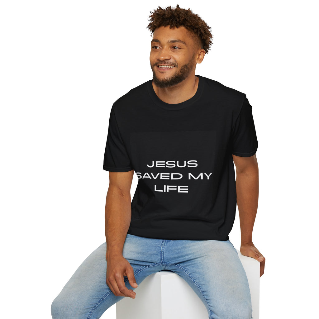 Christian Message T-Shirt - Jesus Saved My Life Graphic Tee for Faith Wear, Daily Comfort, Gift for Believers, Church Events, [...]