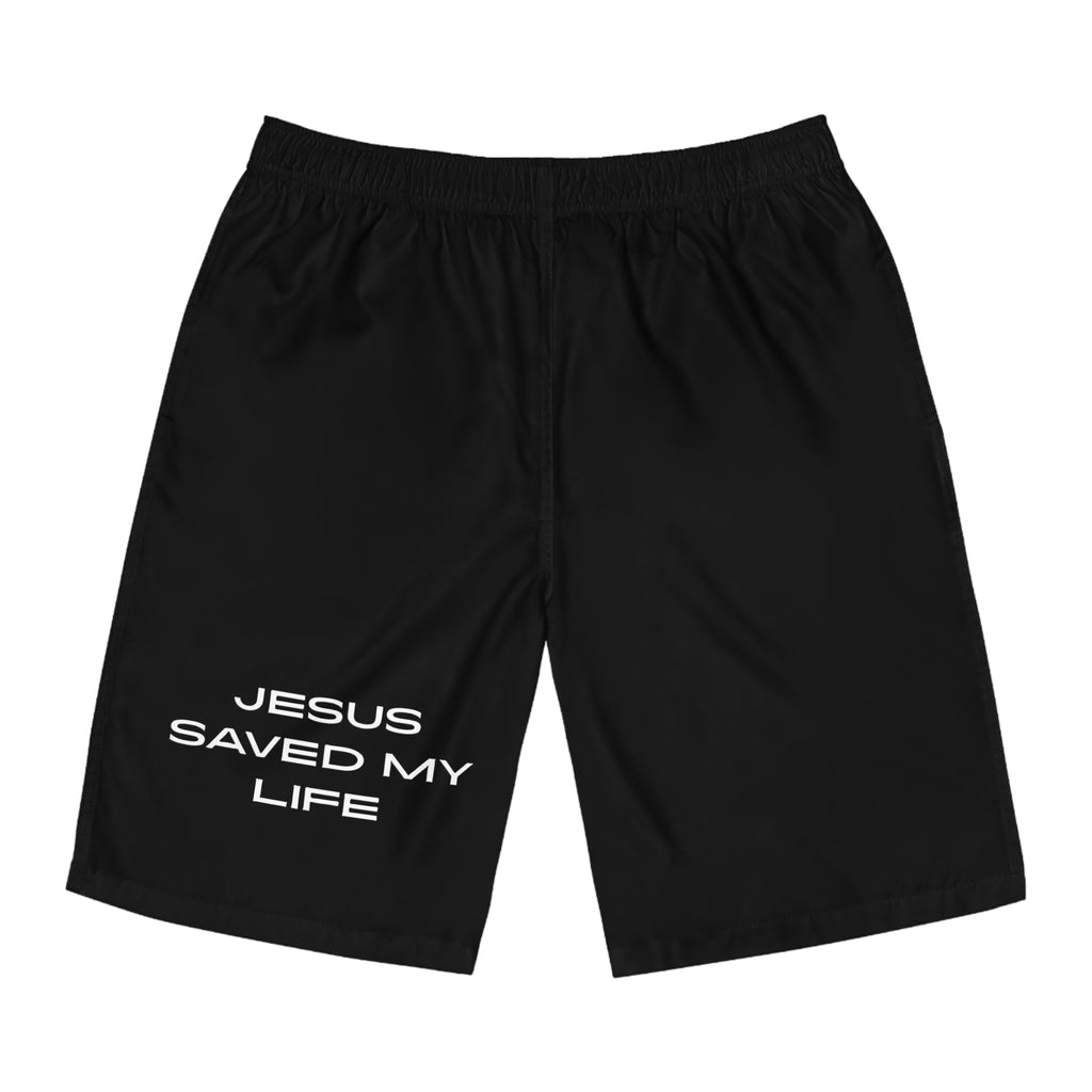 "Jesus Saved My Life" Swim Trunks