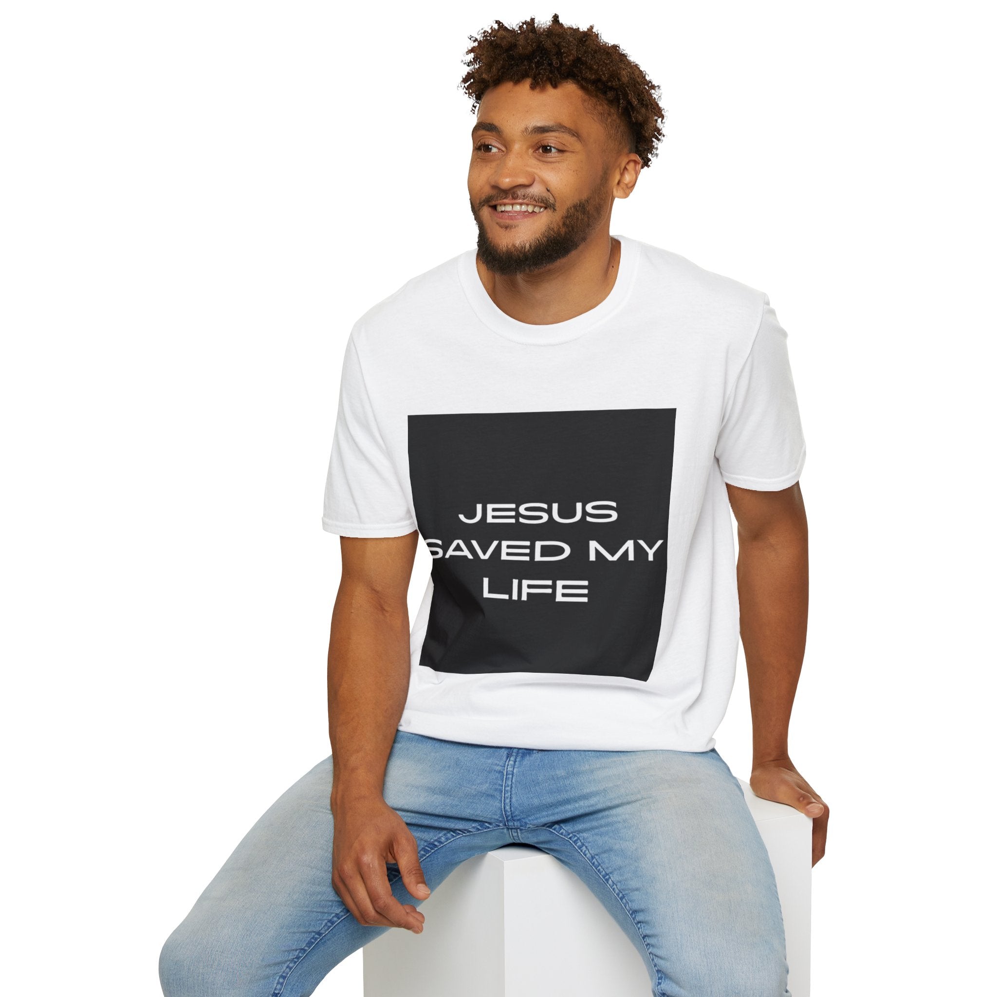 Christian Message T-Shirt - Jesus Saved My Life Graphic Tee for Faith Wear, Daily Comfort, Gift for Believers, Church Events, [...]