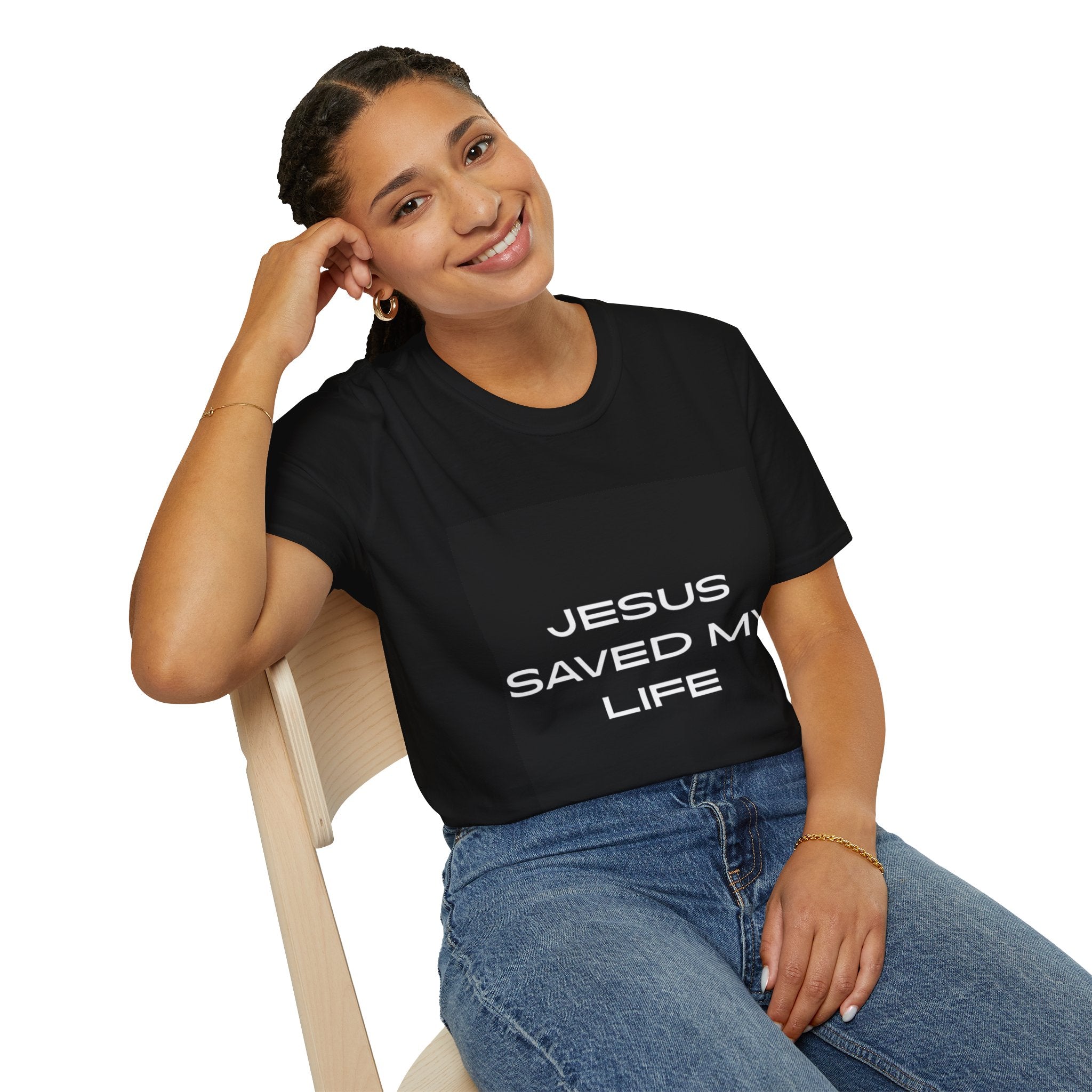 Christian Message T-Shirt - Jesus Saved My Life Graphic Tee for Faith Wear, Daily Comfort, Gift for Believers, Church Events, [...]