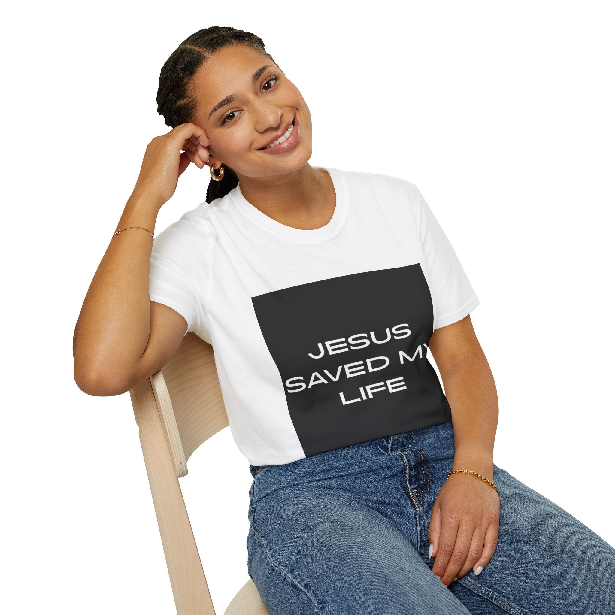Christian Message T-Shirt - Jesus Saved My Life Graphic Tee for Faith Wear, Daily Comfort, Gift for Believers, Church Events, [...]