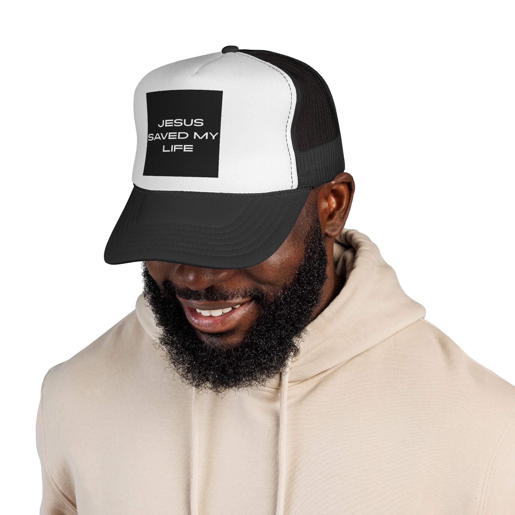 "Jesus Saved My Life" Mesh Cap